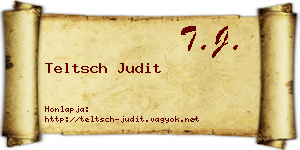 Teltsch Judit névjegykártya